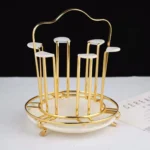 Circular Light Luxury 6 Cup Stand